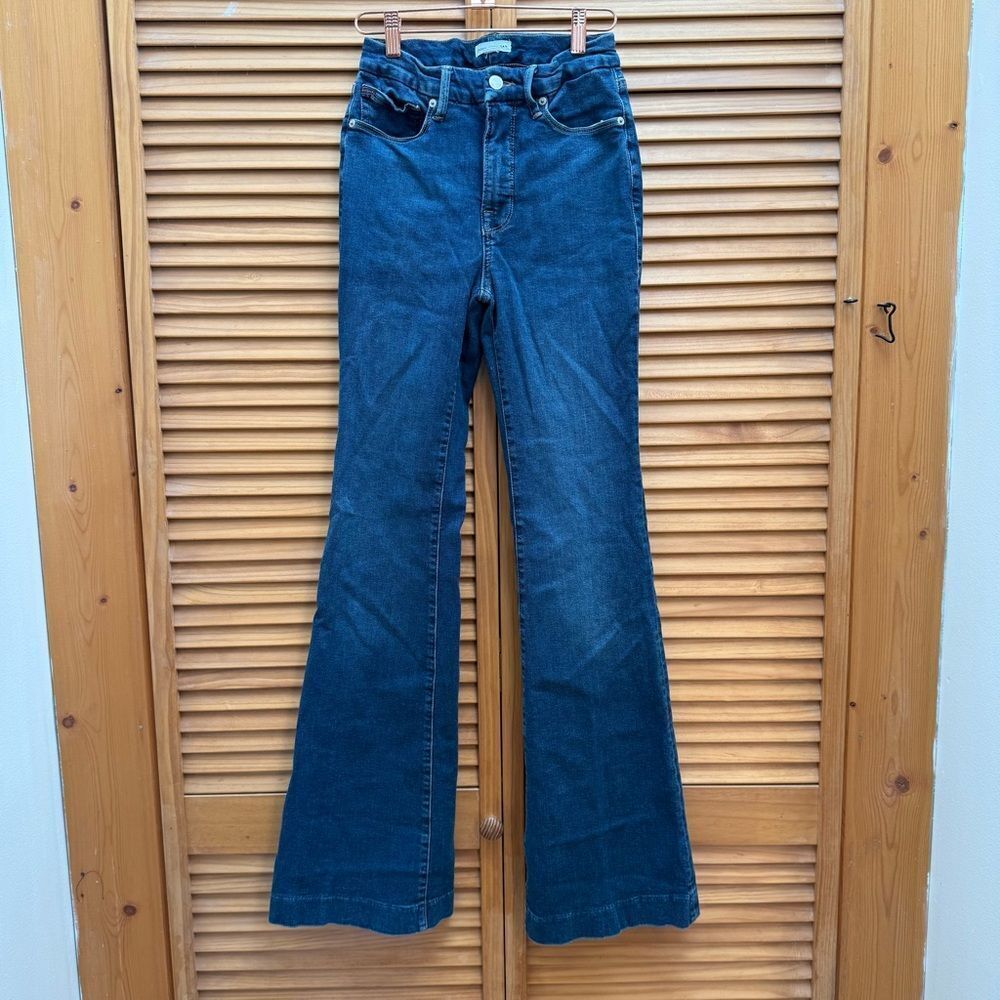 Good American Good Legs Flare Jeans Size 4